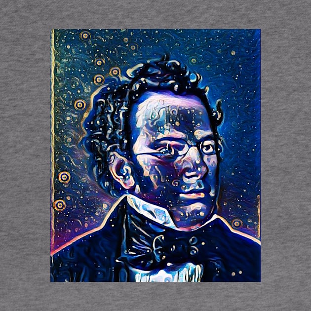 Franz Schubert Dark Night Portrait | Franz Schubert Artwork 4 by JustLit